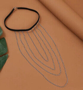 Multi Layered Leg Chain In Silver